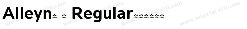 Alleyn- 4 Regular字体转换